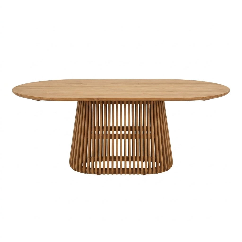 Palazzo Teak Oval Dining Table — 87"