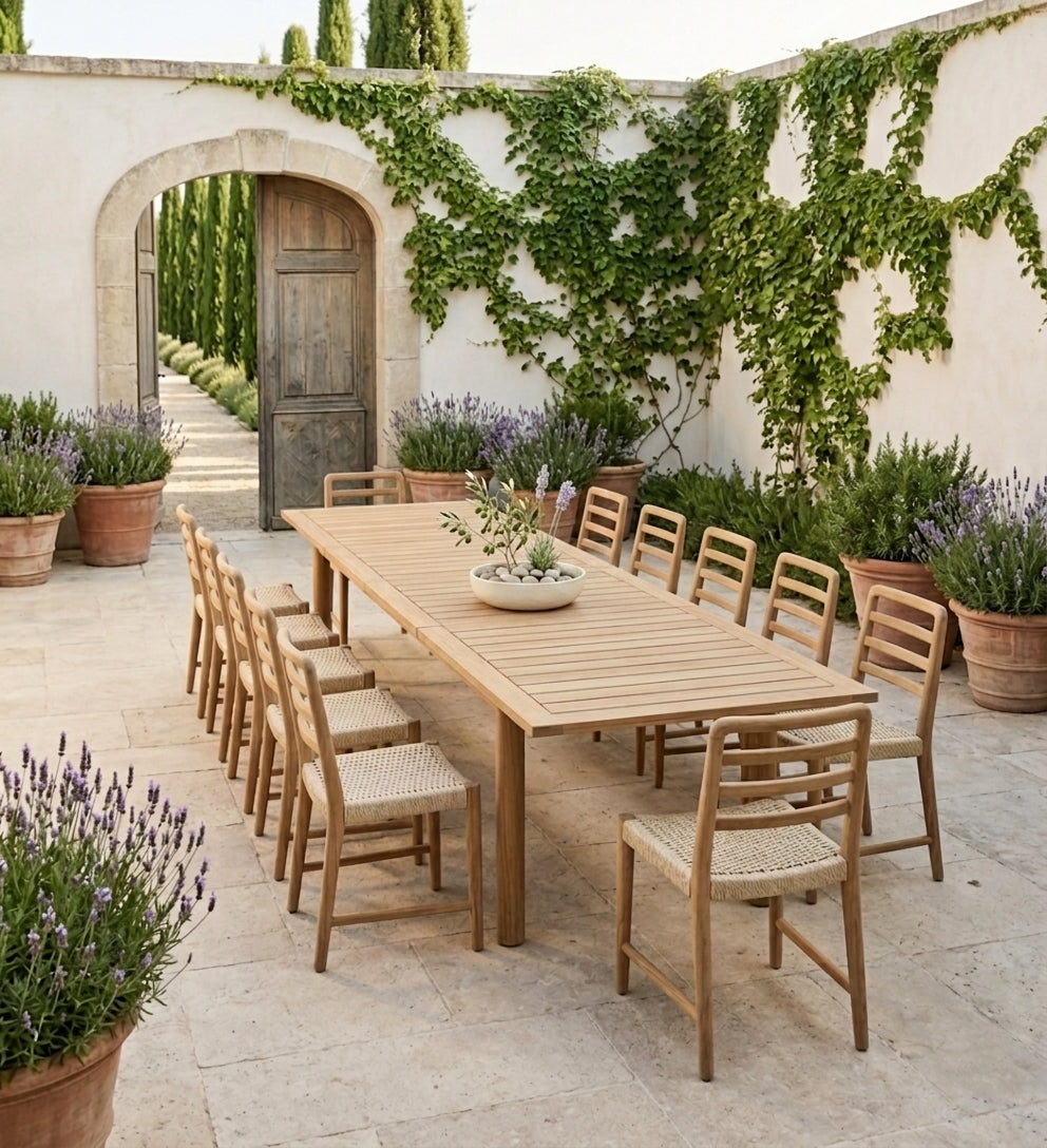 VEGA Extendable Teak Dining Table — 98" - 138"