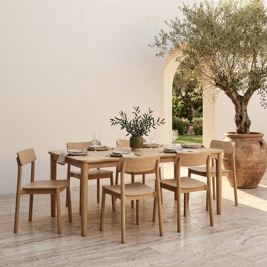 LINA Teak Dining Table  — 63" / 71" / 87"