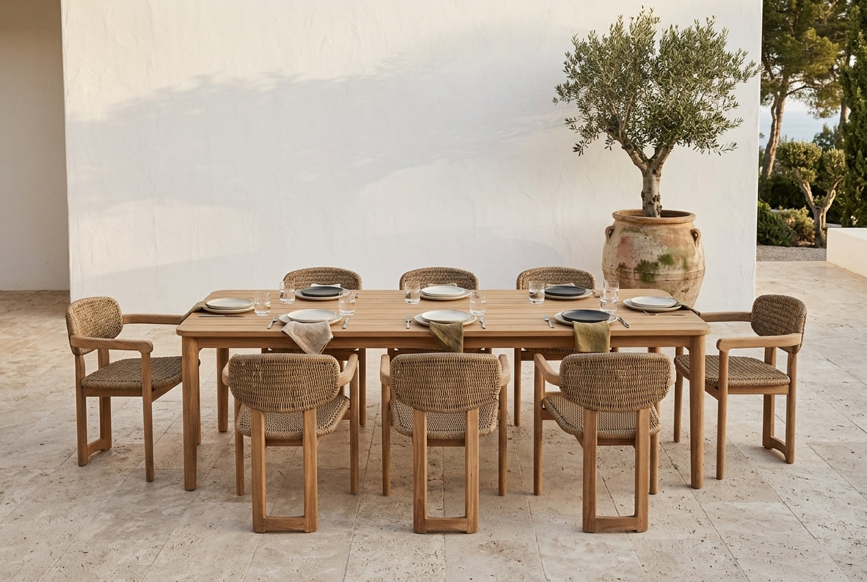 LINA Teak Dining Table  — 63" / 71" / 87"