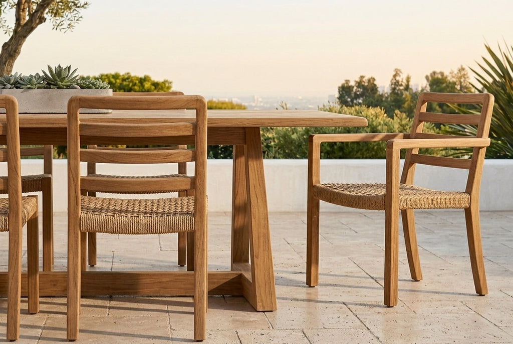 TIERA Teak Dining Table — 98"