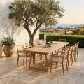 TIERA Teak Dining Table — 98"