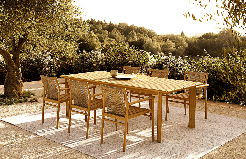 Panel dining table