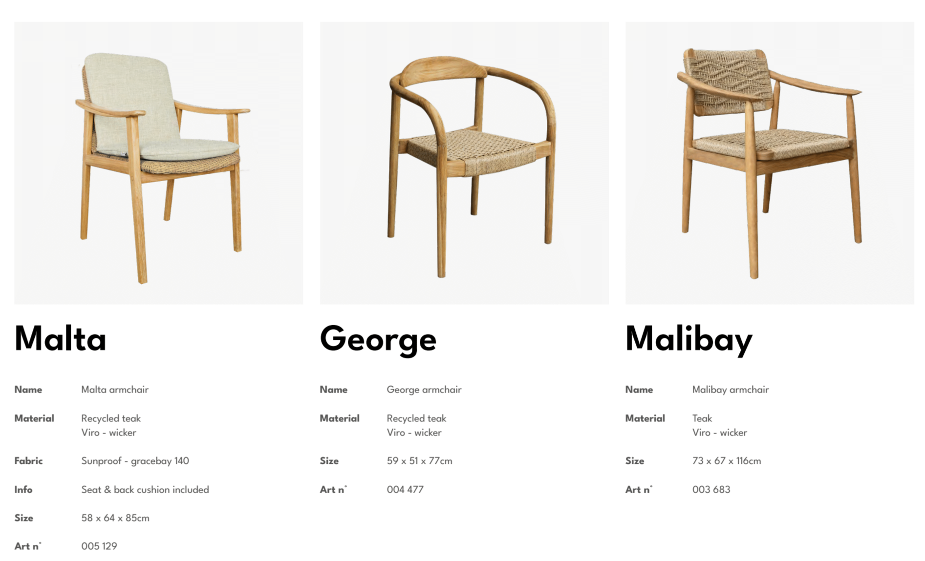 Outdoor chair