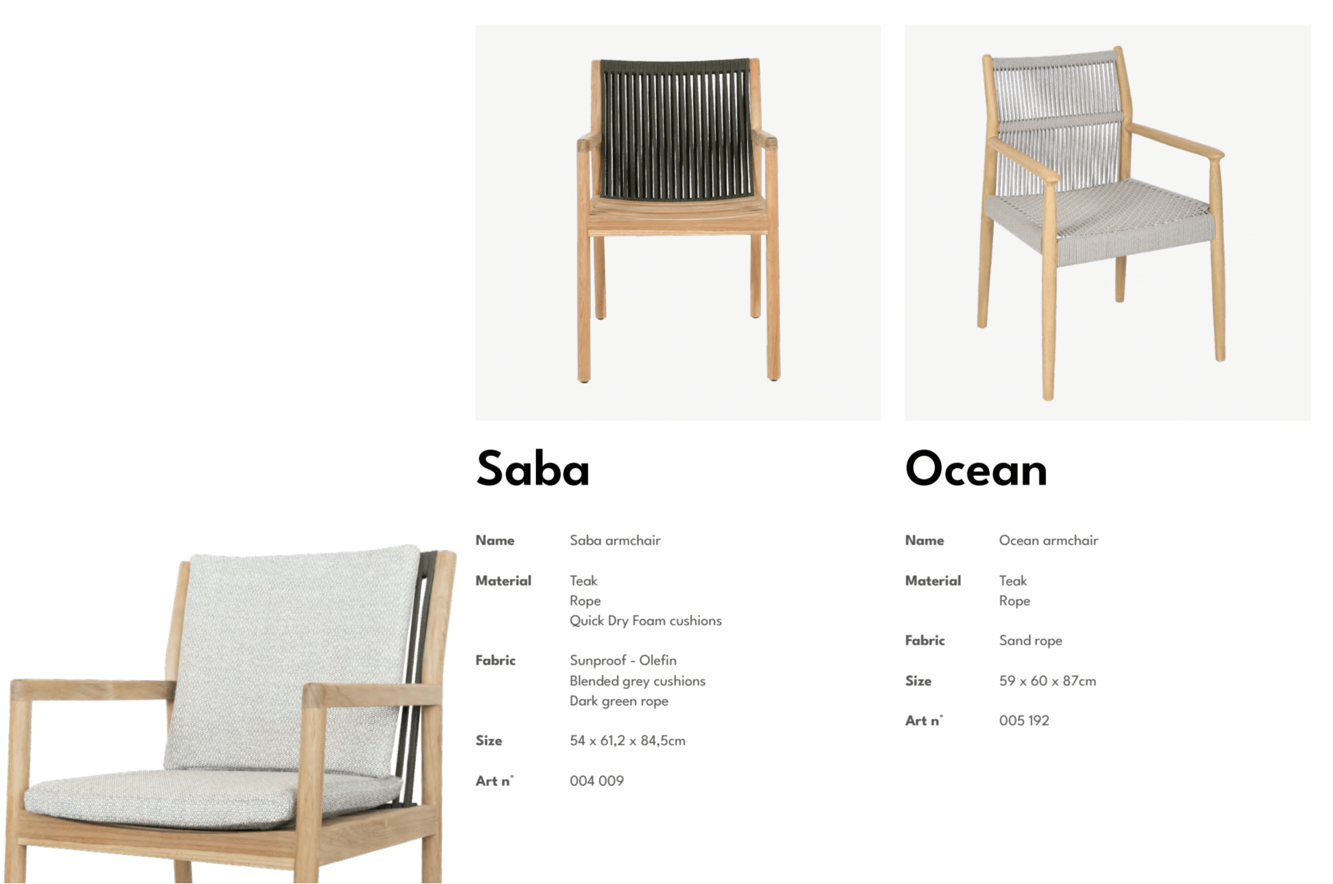 Outdoor chair